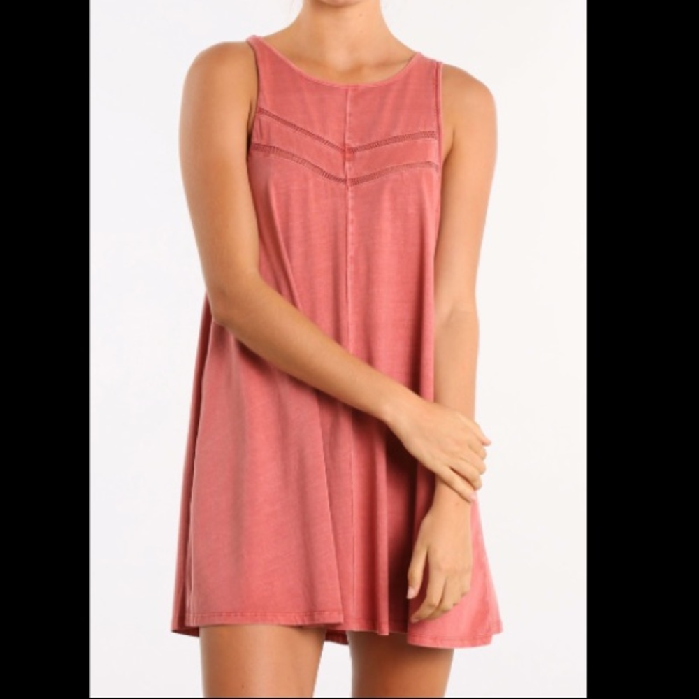 RUSTY Zinnia Mini skater Dress in BLACK - Size LG - Picture 9 of 9